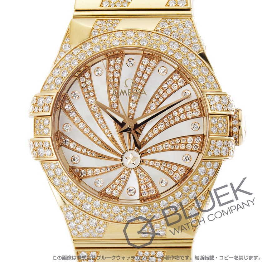 オメガ コンステレーション ラグジュアリーエディション ダイヤ RG金無垢 レディース 123.55.31.20.55.008