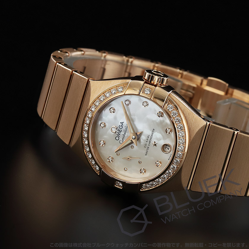 オメガ コンステレーション コーアクシャル マスタークロノメーター スモールセコンド プチ セコンド ダイヤ RG金無垢 レディース 127.55.27.20.55.001
