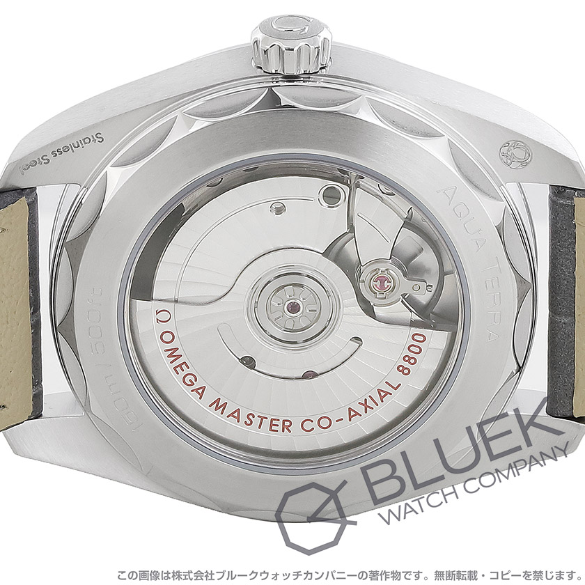 オメガ シーマスター アクアテラ マスタークロノメーター アリゲーターレザー メンズ 220.13.38.20.02.001