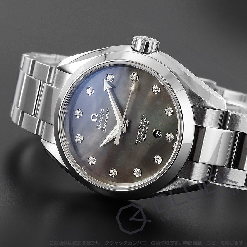 オメガ シーマスター アクアテラ マスターコーアクシャル ダイヤ レディース 231.10.34.20.57.001