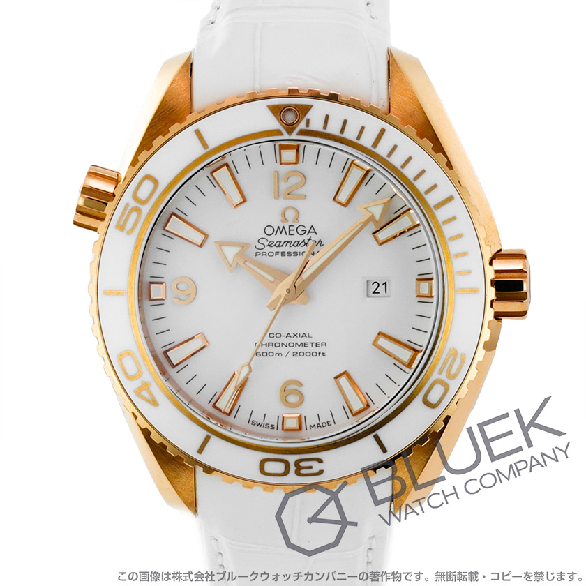 オメガ シーマスター プラネットオーシャン セラゴールド 600m防水 RG金無垢 アリゲーターレザー ユニセックス 232.63.38.20.04.001
