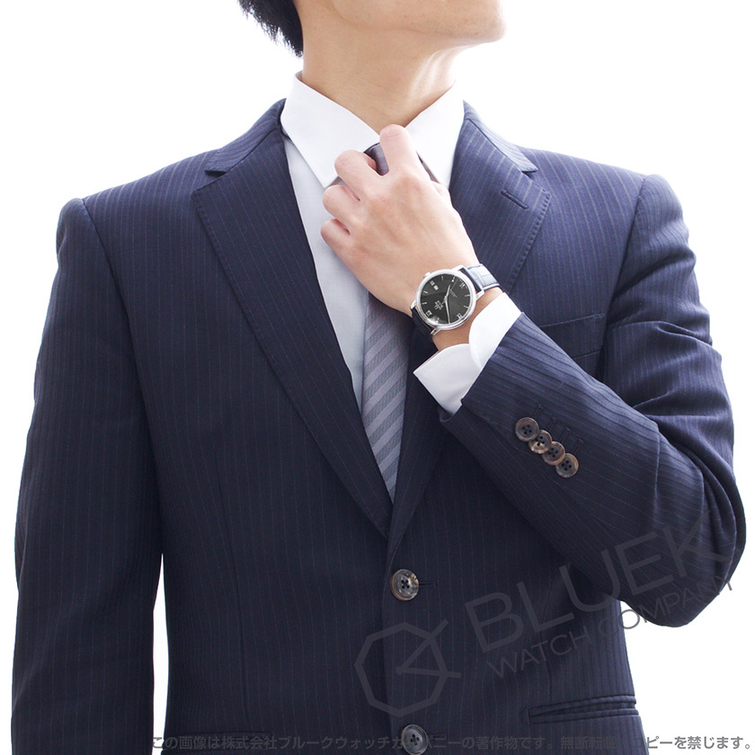 オメガ デ・ヴィル プレステージ アリゲーターレザー メンズ 424.13.40.20.01.001