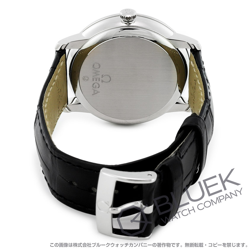 オメガ デ・ヴィル プレステージ アリゲーターレザー メンズ 424.13.40.20.02.001