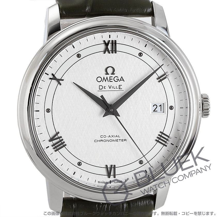 オメガ デ・ヴィル プレステージ アリゲーターレザー メンズ 424.13.40.20.02.006