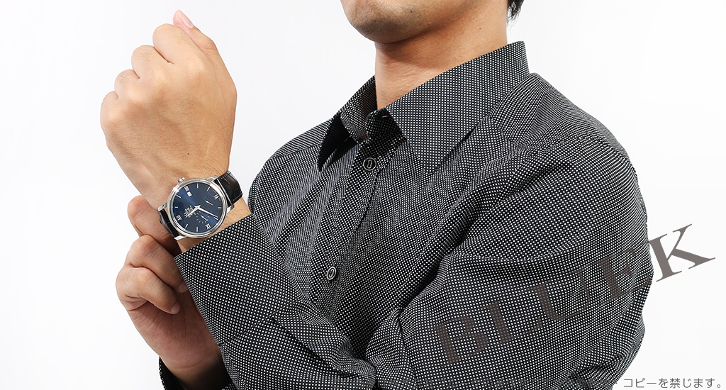 オメガ デ・ヴィル プレステージ パワーリザーブ アリゲーターレザー メンズ 424.13.40.21.03.001