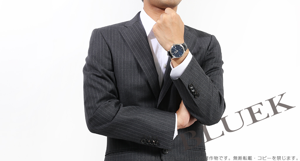 オメガ デ・ヴィル プレステージ パワーリザーブ アリゲーターレザー メンズ 424.13.40.21.03.001