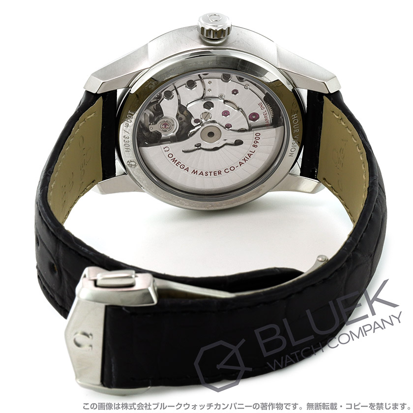 オメガ デ・ヴィル アワービジョン アリゲーターレザー マスタークロノメーター メンズ 433.13.41.21.02.001