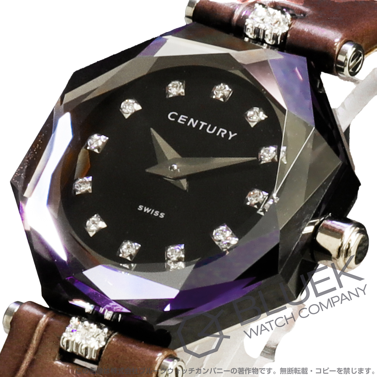 センチュリー ソネット ダイヤ アリゲーターレザー レディース 633.7A.S.52.51.COO