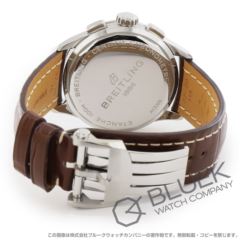ブライトリング プレミエ クロノグラフ アリゲーターレザー メンズ A13315351C1P1