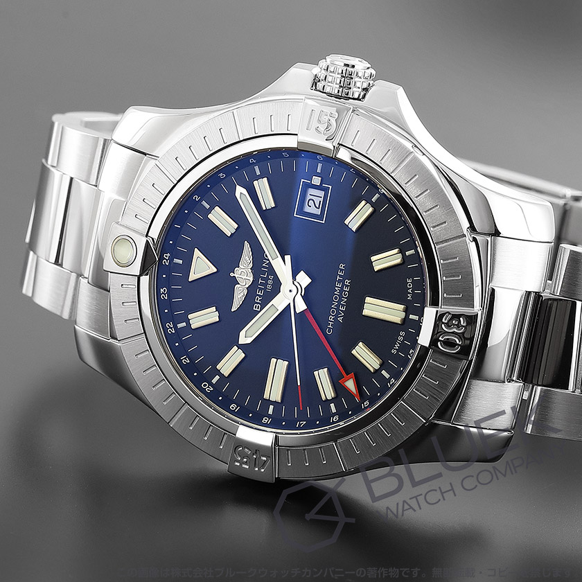 ブライトリング アベンジャー GMT 300m防水 メンズ A32395101C1A1
