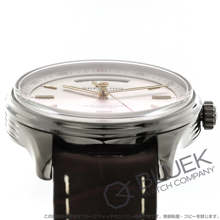 ブライトリング プレミエ アリゲーターレザー メンズ A45340211G1P1