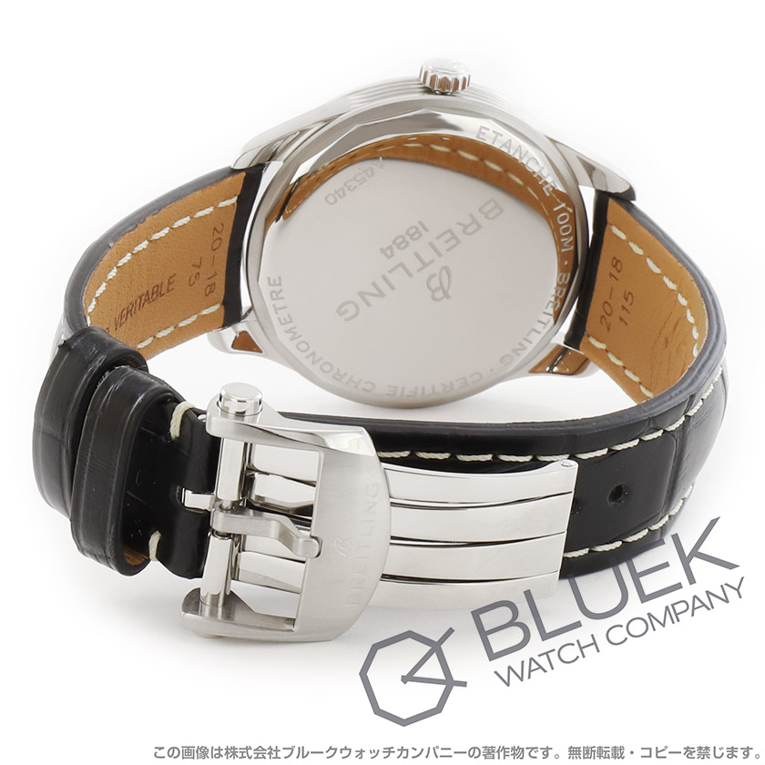 ブライトリング プレミエ アリゲーターレザー メンズ A45340241B1P1