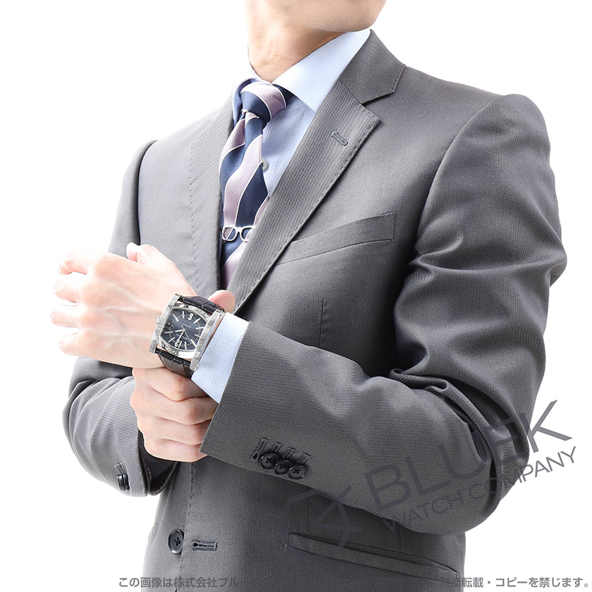 ブルガリ アショーマ アリゲーターレザー メンズ AA48C14SLD |腕時計