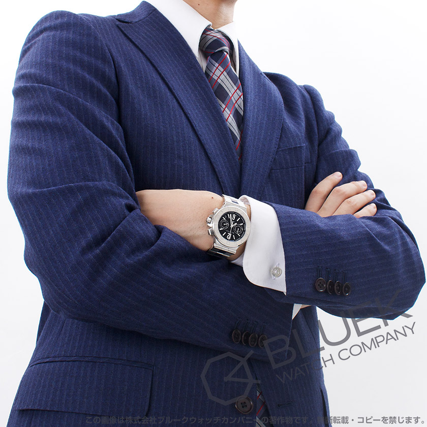 ブルガリ ディアゴノ クロノグラフ メンズ DG40BSSDCH