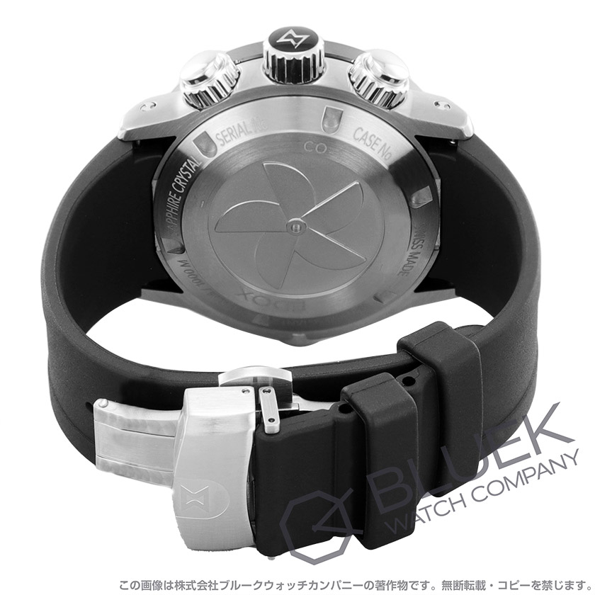エドックス クロノオフショア1 クロノグラフ 1000m防水 メンズ 10242-TIN-BUIDN