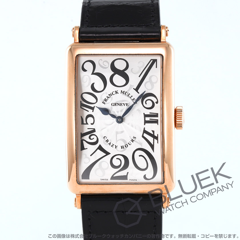 フランクミュラー ロングアイランド クレイジーアワーズ クロコレザー メンズ 1200 CH