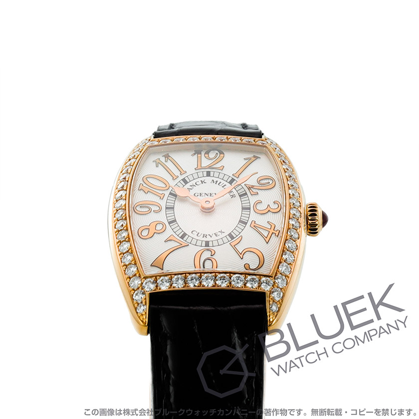 フランクミュラー トノーカーベックス レリーフ ダイヤ クロコレザー レディース 1752 B QZ REL D 1R