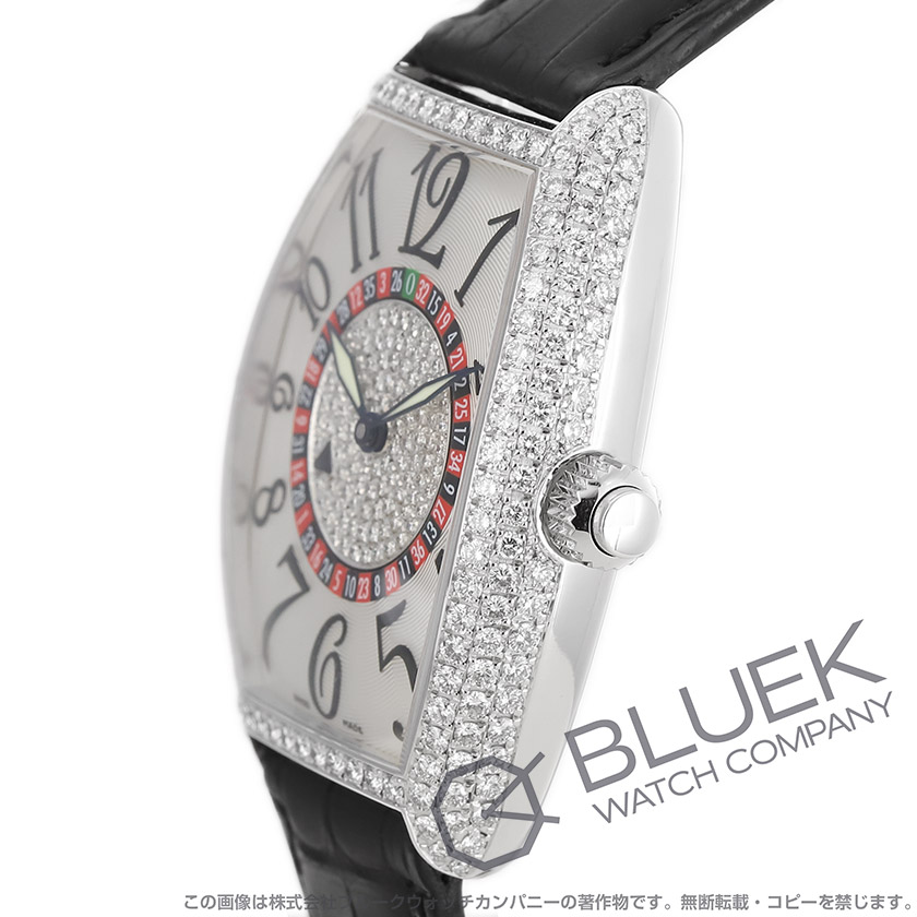 フランクミュラー トノーカーベックス ヴェガス ダイヤ WG金無垢 クロコレザー ユニセックス 5850 VEGAS D |腕時計 通販ブルークウォッチカンパニー