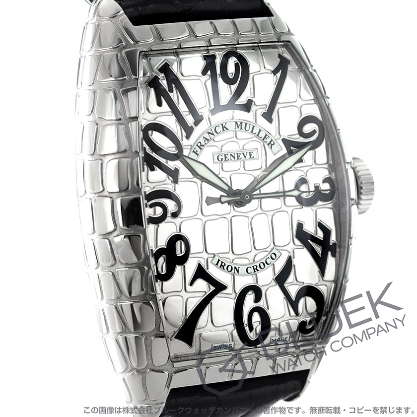 フランクミュラー トノーカーベックス アイアンクロコ クロコレザー メンズ 8880 SC IRON CRO