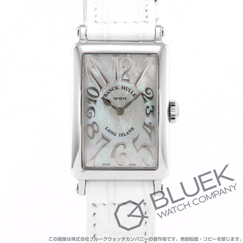 フランクミュラー ロングアイランド レリーフ クロコレザー レディース 902 QZ REL MOP