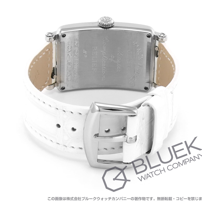 フランクミュラー ロングアイランド レリーフ クロコレザー レディース 902 QZ REL MOP