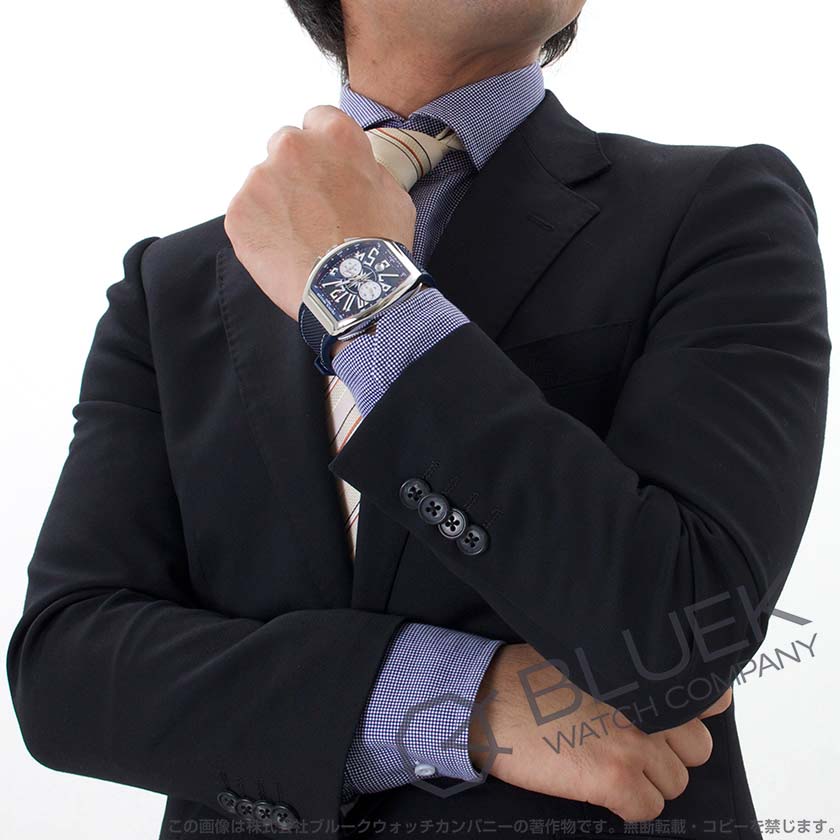 フランクミュラー ヴァンガード ヨッティング クロノグラフ メンズ V 45 CC DT YACHTING