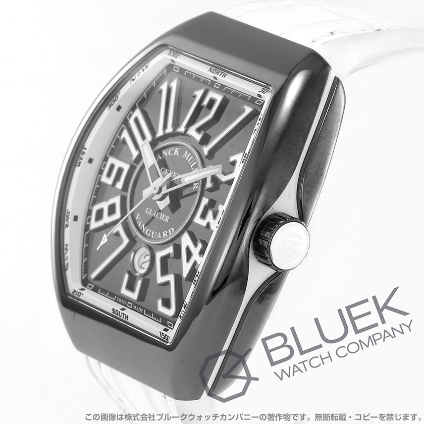 フランクミュラー ヴァンガード クロコレザー メンズ V45 SC DT GLACER