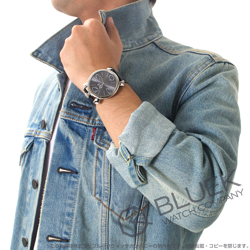 ガガミラノ マヌアーレ シン46mm リザードレザー ユニセックス 5090.03 | 新品腕時計通販ブルークウォッチカンパニー