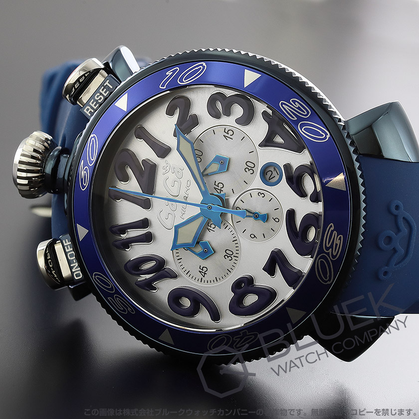 ガガミラノ クロノ48MM クロノグラフ 腕時計 メンズ GaGa MILANO 6053.1|ブランド腕時計通販なら「ブルークウォッチ