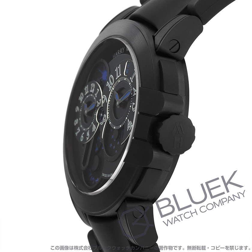 ハリーウィンストン オーシャン デュアルタイム ブラックエディション パワーリザーブ メンズ Oceatz44zz007 新品腕時計 通販ブルークウォッチカンパニー