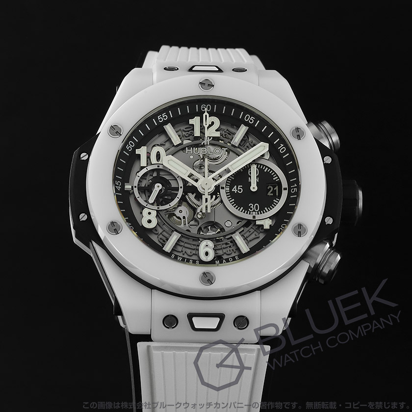 ウブロ ビッグ・バン ウニコ ホワイト セラミック クロノグラフ メンズ 421.HX.1170.RX