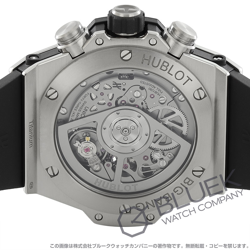 ウブロ ビッグ・バン ウニコ チタニウム クロノグラフ メンズ 441.NX.1171.RX