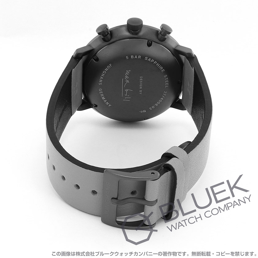 ユンハンス マックス・ビル クロノスコープ クロノグラフ メンズ 027/4008.02