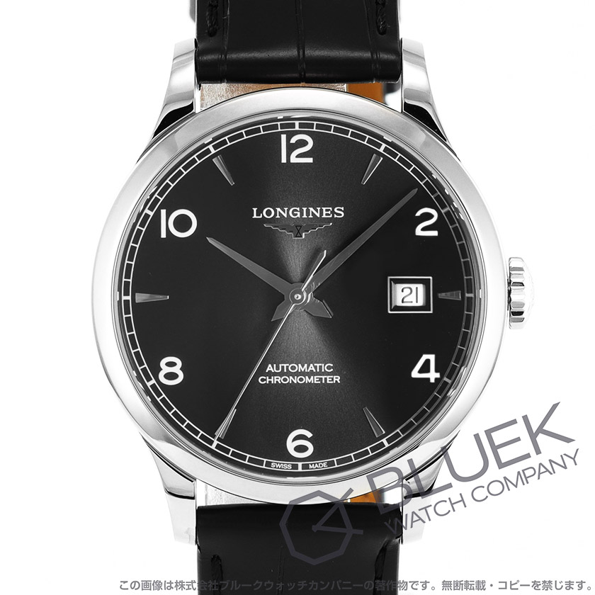 ロンジン レコード アリゲーターレザー メンズ L2.820.4.56.2