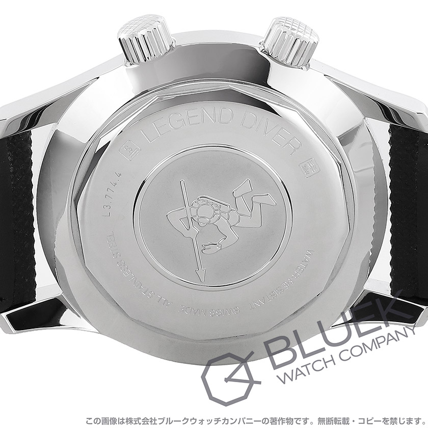ロンジン ヘリテージ レジェンドダイバー 300m防水 腕時計 メンズ LONGINES L3.774.4.50.0