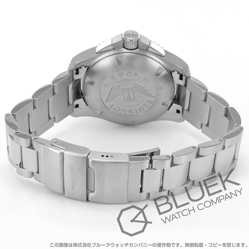 ロンジン ハイドロコンクエスト クロノグラフ 300m防水 メンズ L3.783.4.96.6