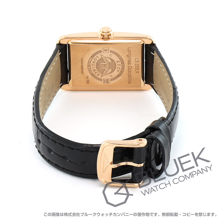 ロンジン ドルチェビータ ダイヤ クロコレザー レディース L5.255.9.87.0