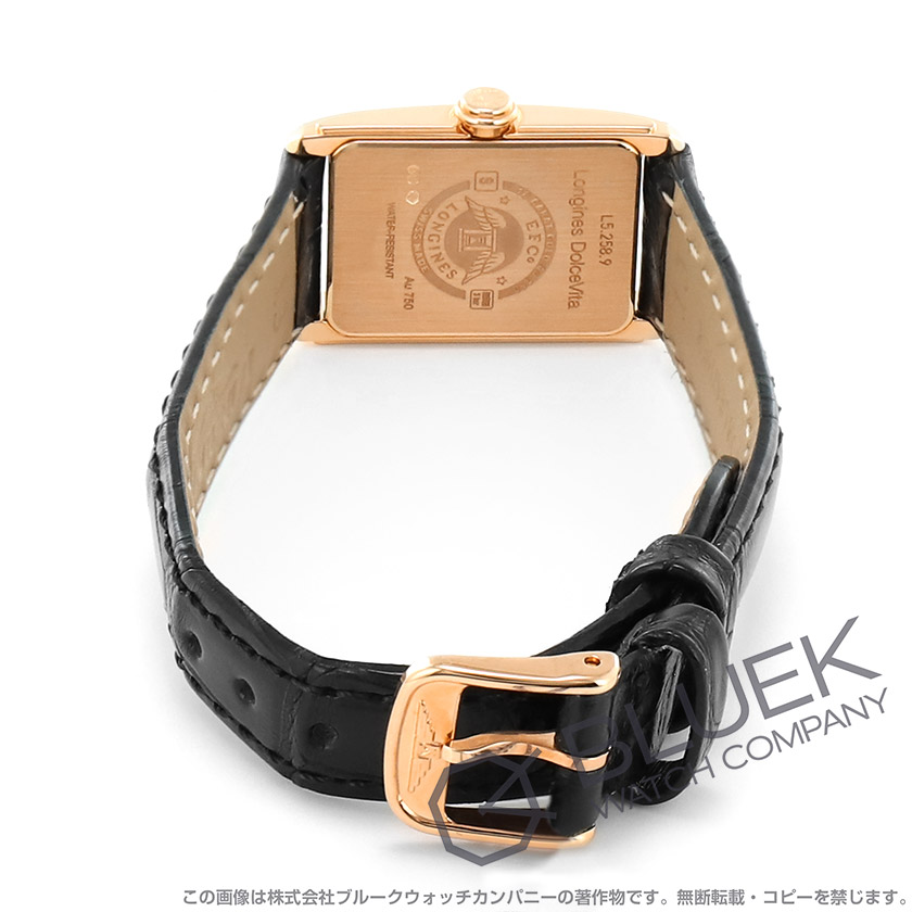 ロンジン ドルチェビータ ダイヤ アリゲーターレザー レディース L5.258.9.87.0