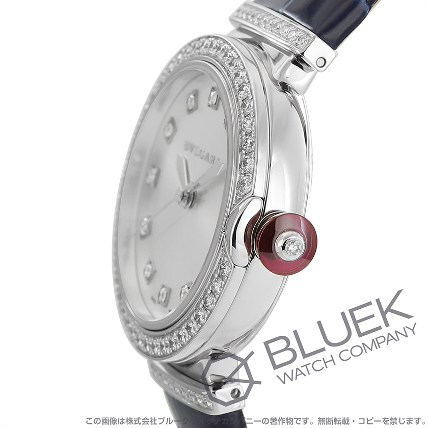 ブルガリ ルチェア ダイヤ WG金無垢 アリゲーターレザー レディース LUW33C6GDLD/11 |腕時計通販ブルークウォッチカンパニー
