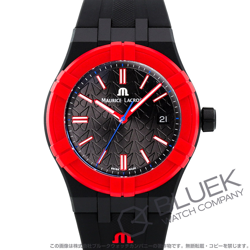 モーリス・ラクロア アイコン タイド MAHINDRA スペシャルエディション 替えベルト付き メンズ AI2008-04000-400-J