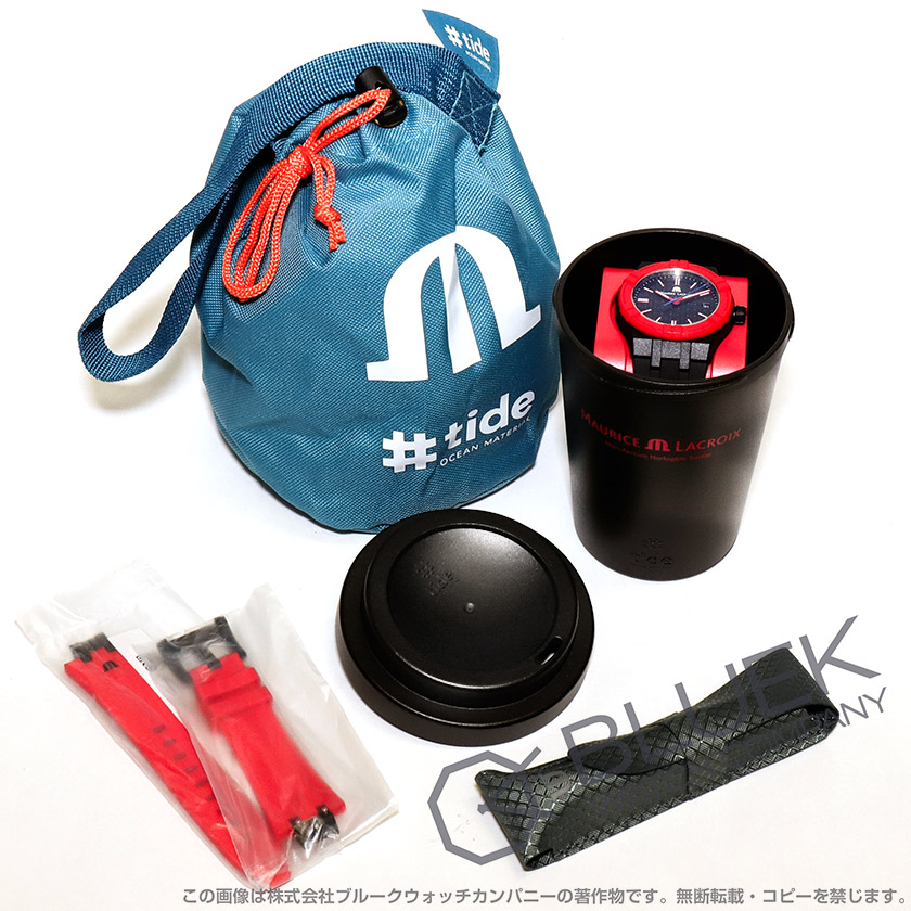 モーリス・ラクロア アイコン タイド MAHINDRA スペシャルエディション 替えベルト付き メンズ AI2008-04000-400-J