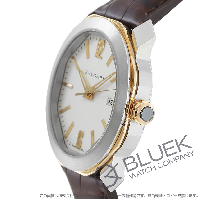 ブルガリ オクト ローマ アリゲーターレザー メンズ OC41C6SPGLD