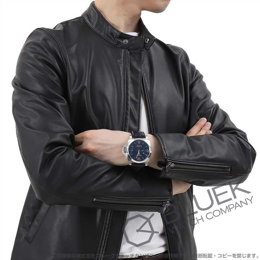 パネライ ルミノール GMT パワーリザーブ 300m防水 アリゲーターレザー メンズ PAM01033