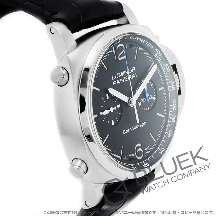 パネライ ルミノール クロノグラフ アリゲーターレザー メンズ PAM01109