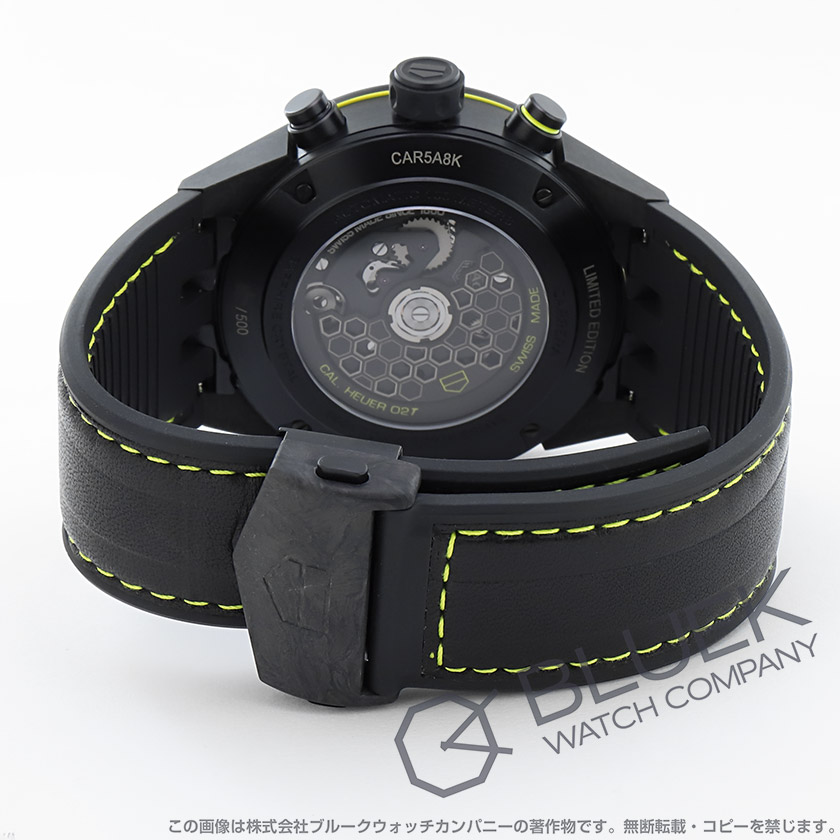 タグホイヤー カレラ ホイヤー02T トゥールビヨン ナノグラフ 世界限定500本 クロノグラフ メンズ CAR5A8K.FT6172