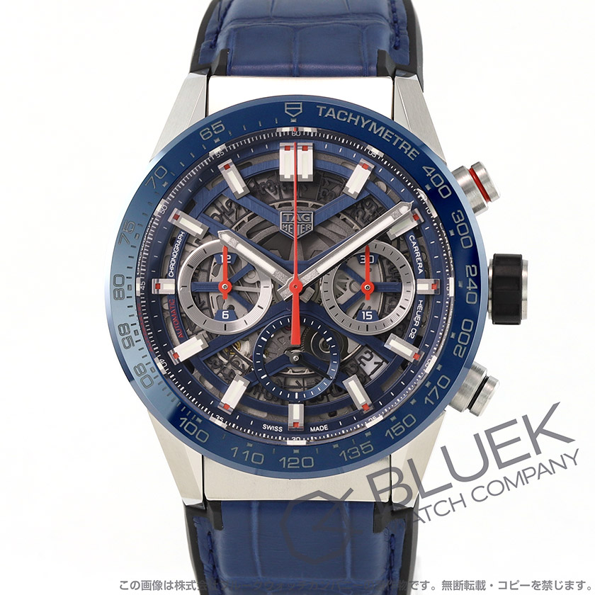 タグホイヤー カレラ ホイヤー02 クロノグラフ アリゲーターレザー メンズ CBG2011.FC6430