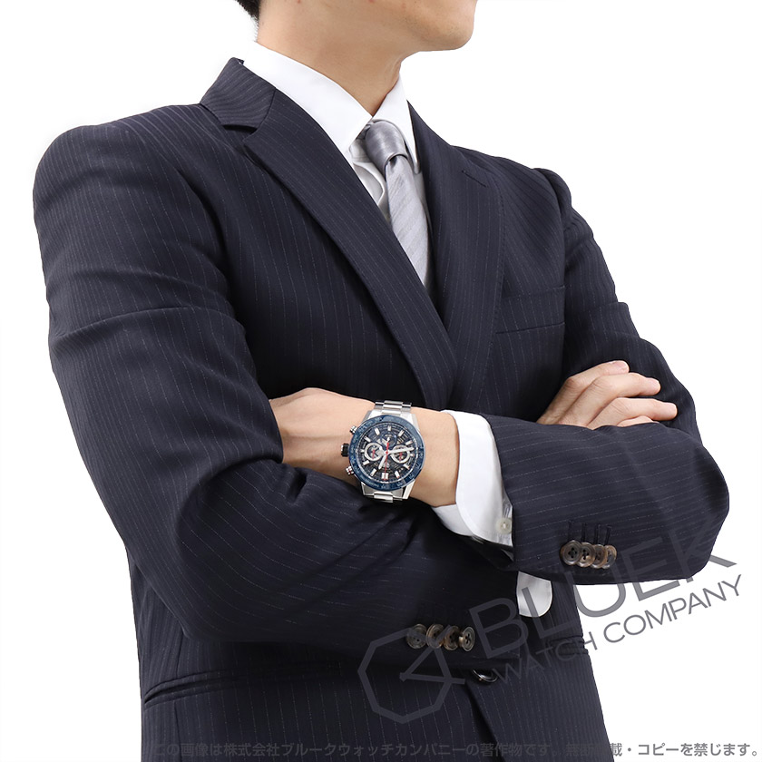 タグホイヤー カレラ ホイヤー02 クロノグラフ メンズ CBG2A11.BA0654