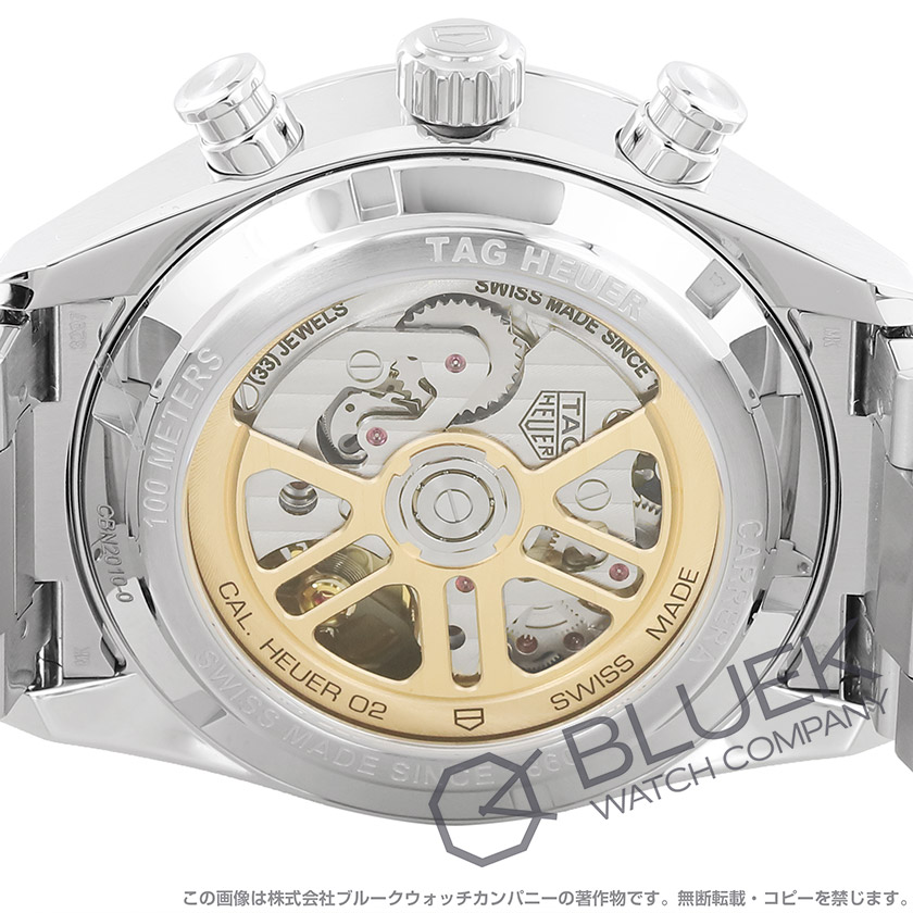 タグホイヤー カレラ ホイヤー02 クロノグラフ メンズ CBN2010.BA0642