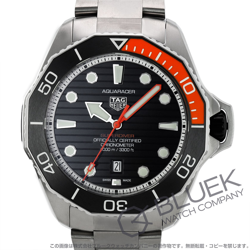 タグホイヤー アクアレーサー 1000m防水 WBP5A8A.BF0619