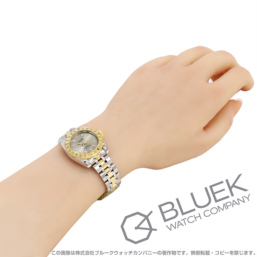 チューダー クラシック デイト ダイヤ レディース 22013